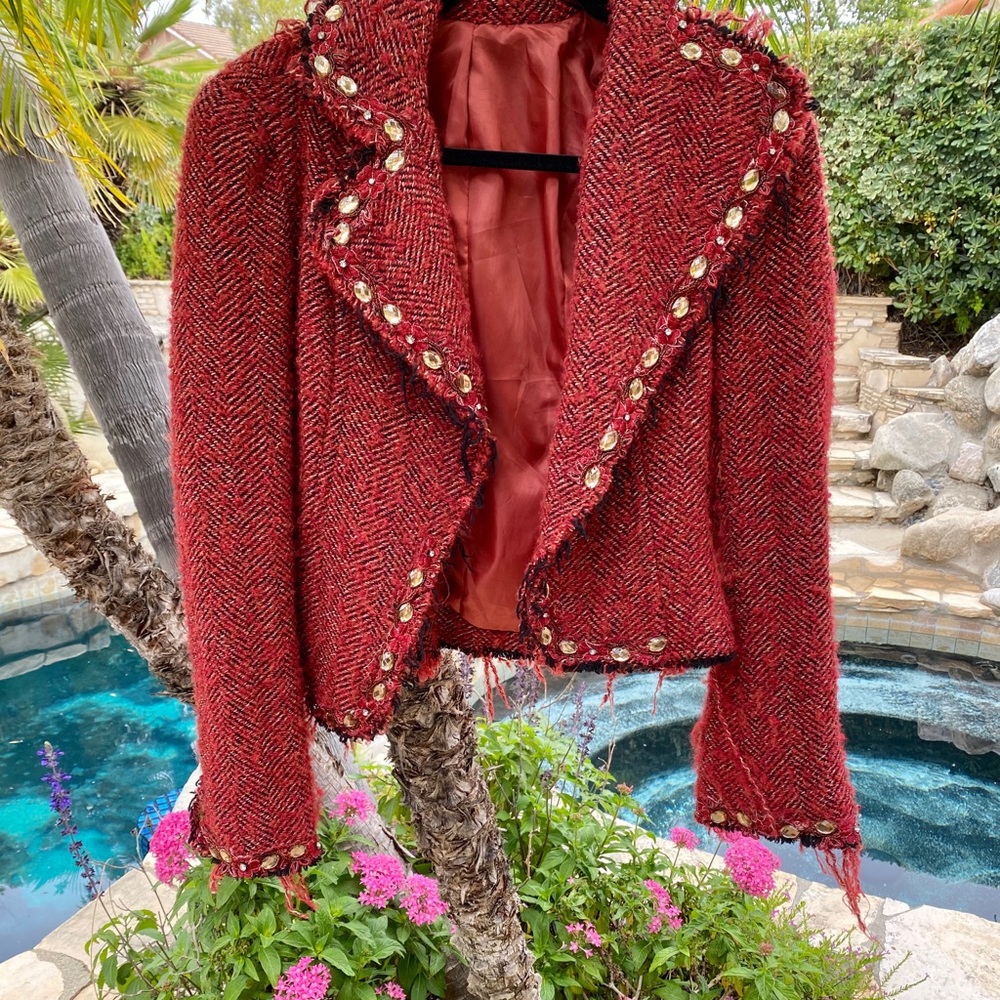 Red Jacket With Studs - image 2